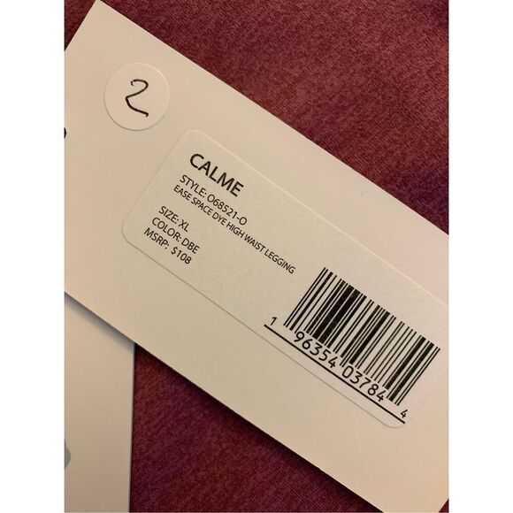 CALME Johnny Was Ease Space Dye High Waisted Legging women's size XL NEW - Picture 4 of 6